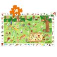   Megfigyeltető puzzle - Kisbarátok a kertben, 35 db-os - Little friends' garden