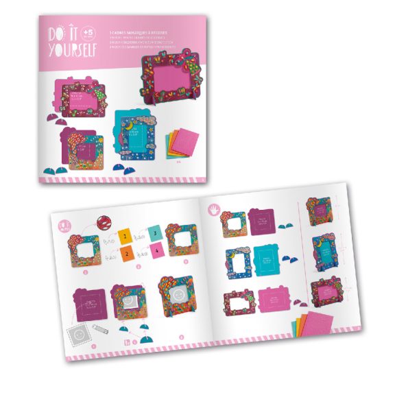 Tündéres képkeretek 3db-os kreatív szett Djeco