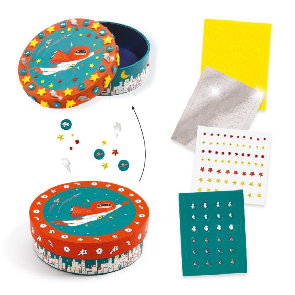 Szuperhősös doboz- készítsd magad kreatív játék Djeco