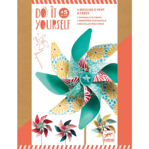Vidám szélforgók- 4db Djeco