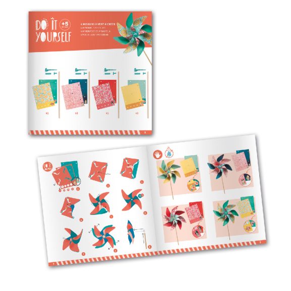 Vidám szélforgók- 4db Djeco