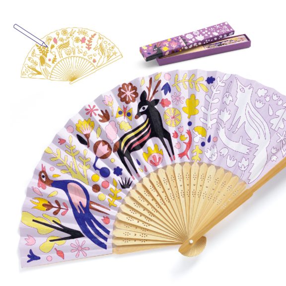 Erdei állatok- legyezőkészítő kreatív játék Djeco