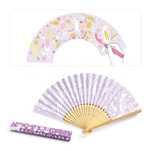 Erdei állatok- legyezőkészítő kreatív játék Djeco