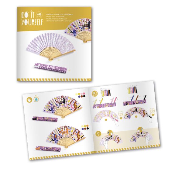 Erdei állatok- legyezőkészítő kreatív játék Djeco