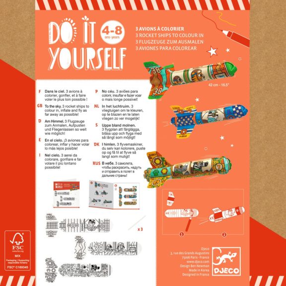 Rakétakészítő kreatív játék Djeco