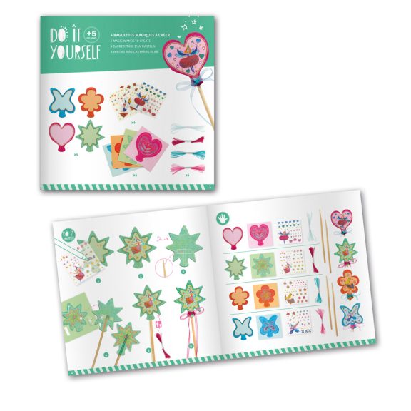 Tündéres varázspálca készítő kreatív játék Djeco