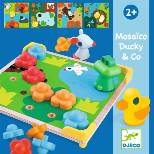 Képkirakó 3D- Kacsa művek - Mosaico Ducky & Co Djeco