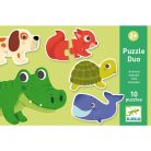 Párosító puzzle 10db-os - Állatos Djeco