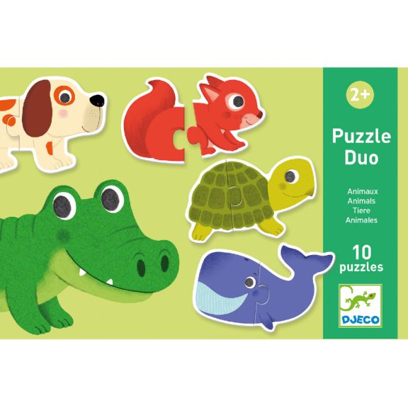Párosító puzzle 10db-os - Állatos Djeco