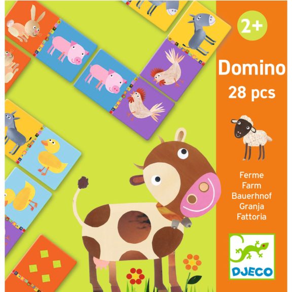 Domino játék - Tanya, 28 db-os - Farm