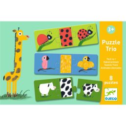 Párosító puzzle 8db-os - Állati mintázatok  Djeco