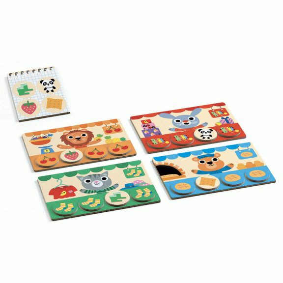 Állatos memória játék- memo loto shop Djeco