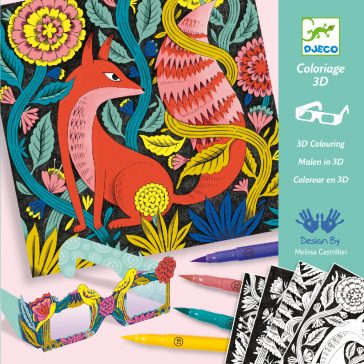   Művészeti műhely -3D színező- Fantázia kerekerdő Djeco