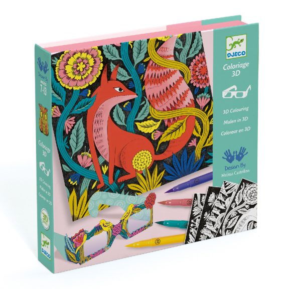 Művészeti műhely -3D színező- Fantázia kerekerdő Djeco