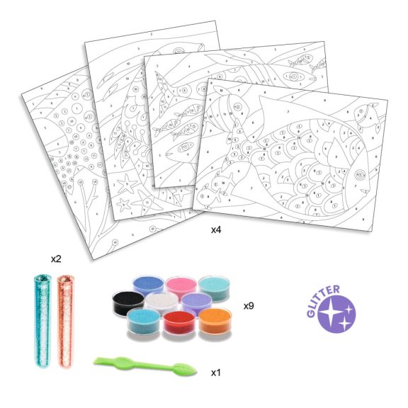 Homokkép készítő - Szivárványos halak