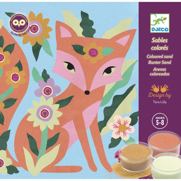 Homokkép készítő - Erdei élővilág-foszforeszkáló képek