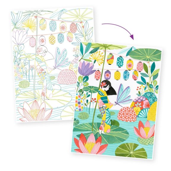 Művészeti műhely - Japán színezők mappa - Japan