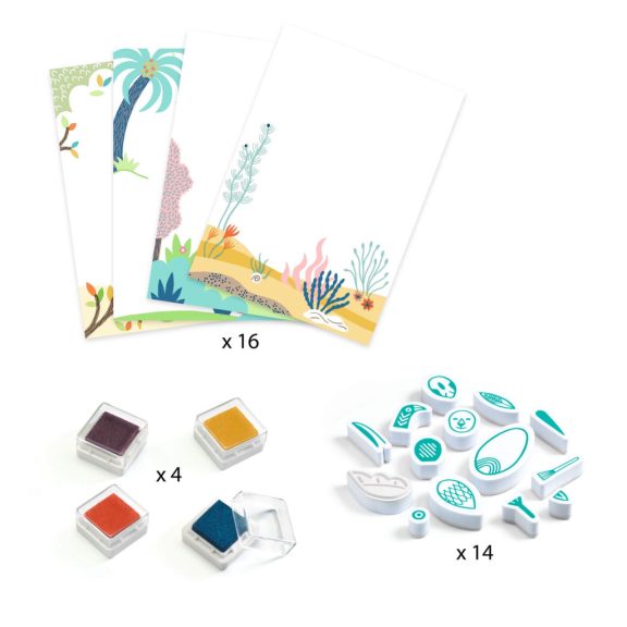 Kreatív nyomdakészlet - Állat firkák - Surprising animals