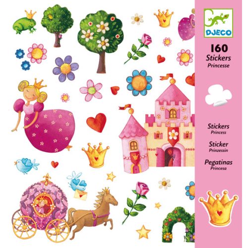 Matricák - hercegnő világa-160db-os Djeco