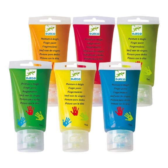 Ujjfesték készlet - 6 színű  Djeco