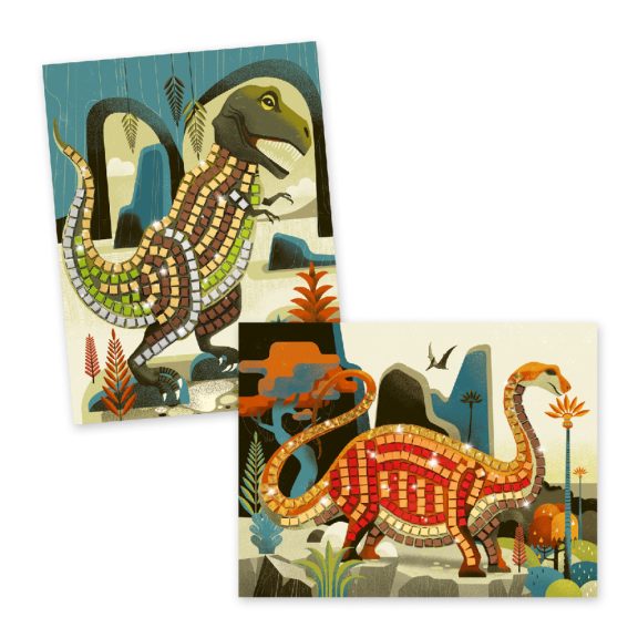 Mozaikkép készítés - Dínók - Dinosaurs