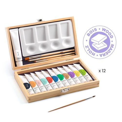 Művészeti műhely - Festő készlet - 12 Gouaches - Artist’s box