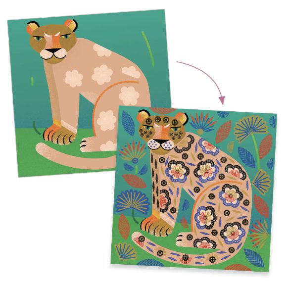 Kreatív nyomdakészlet - Minták és állatok - Patterns and animals