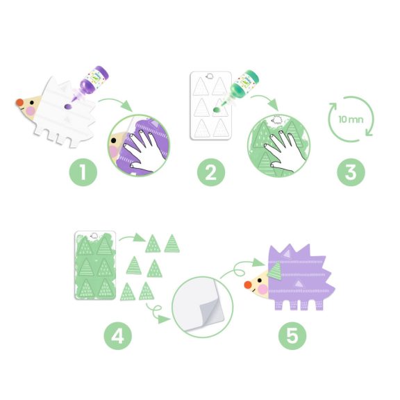 Ujjfestő készlet - Kicsi formák - Magic finger painting, Small forms