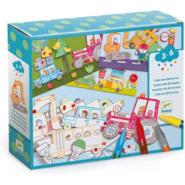   Készíts autókat-kreatív készlet 3 féle tevékenységgel Djeco