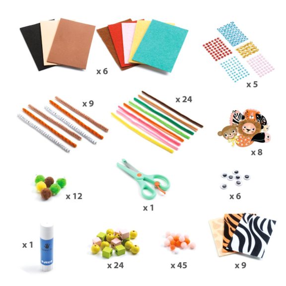 Kreatív készlet - Vadon élő állatok - Jungle Animal Creation Box