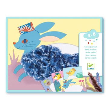   Kollázs műhely - Kalapos állatkák gyapjúval és tépőzárral - Wool and Velcro - With hats