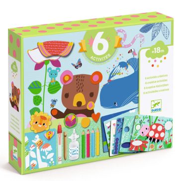   Kreatív műhely - 6 technika 1 dobozban - Egér és barátai - Djeco