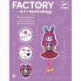  E-textil műhely - Nyuszilány kitűző - Brooch - Bunny girl