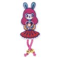   E-textil műhely - Nyuszilány kitűző - Brooch - Bunny girl