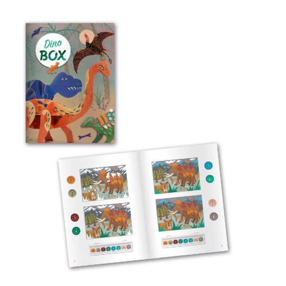 Kreatív műhely - 6 technika 1 dobozban - Dinoszauruszok világa - Dino Box