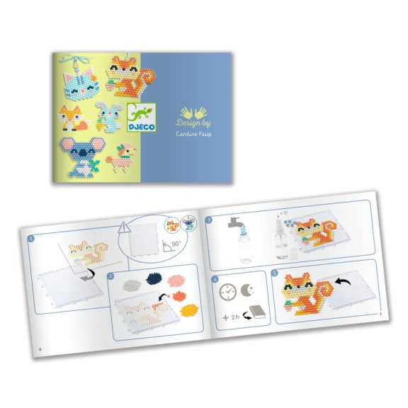 Artistic Aqua - Vizes gyöngykirakó készlet, Bundás barátok - Furry friends