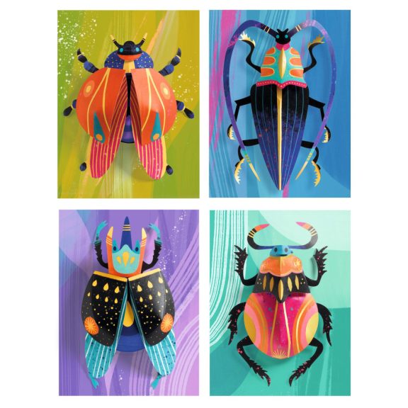 Papírszobor műhely - Bogarak - Paper bugs