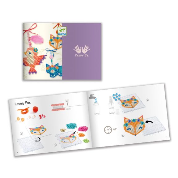 Gyöngykirakó függődísz - róka, cica, madárka Djeco