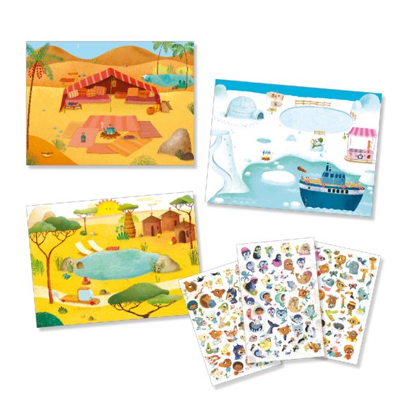 Satírozó képkészítő - Tájak - Szavanna, sivatag, északi sark Djeco