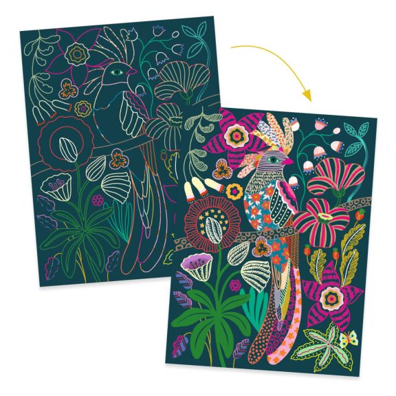 Dzsungel állatai-képkarc készlet