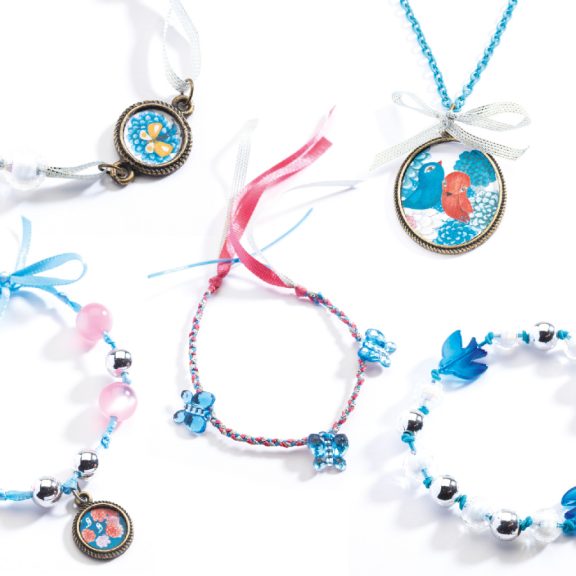 Ékszerkészító készlet - Gyöngyök és madarak - Pearls and birds