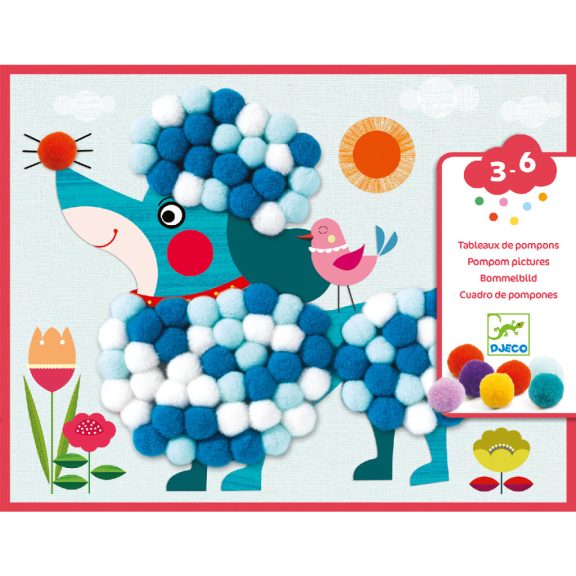Pompom-kép készítés - Simogatni való kutyák - Dogs to stroke