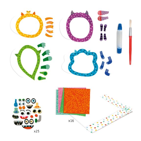 Kollázs műhely-mókás szörnyek Djeco