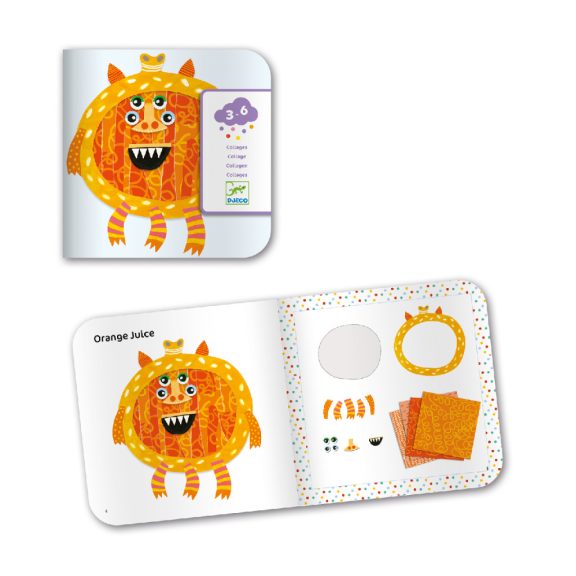 Kollázs műhely-mókás szörnyek Djeco