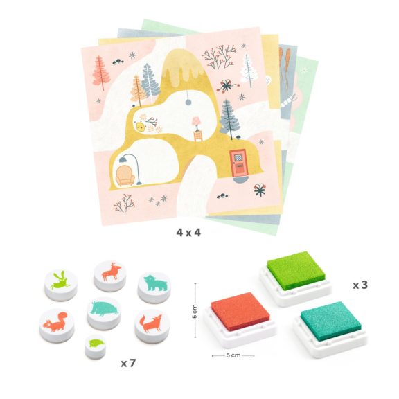 Nyomdakészlet - Látogatás erdei barátoknál