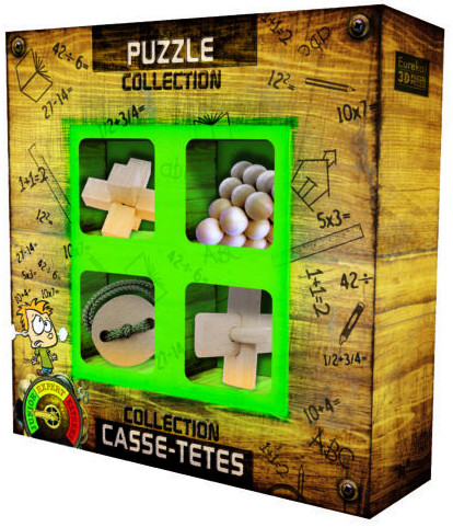 Puzzles collection  fa-ördöglakat készlet 4db-os