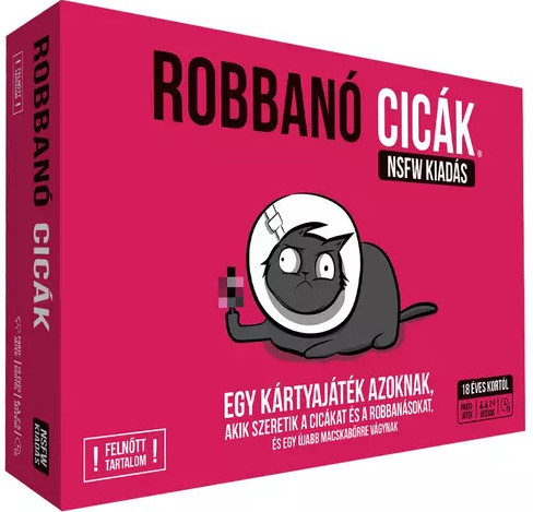  Robbanó cicák - NSFW kiadás társasjáték