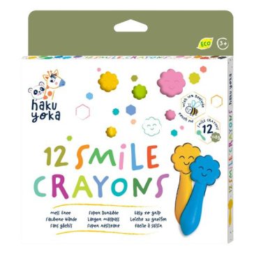   Marokkréta méhviaszos készlet 12 db-os, Mosolygós arcok Haku Yoka