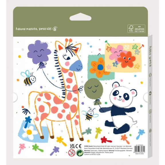 Marokkréta méhviaszos készlet 12 db-os, Mosolygós arcok Haku Yoka