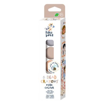   Marokkréta gyöngyök méhviaszos készlet 6 db-os, Natúr színek Haku Yoka